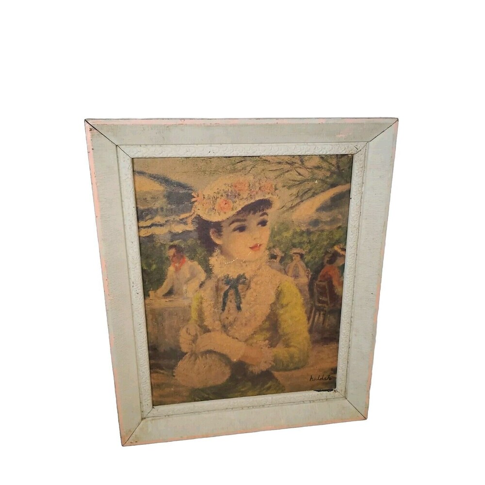 Original Cherry Jeffe Huldah "Tavern On The Green" Print Signed 17×14" Chic Art